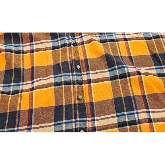 Legendary Whitetails Size 3XL Men's Orange Plaid Flannel Buck Camp Long Sleeve - Picture 6 of 13